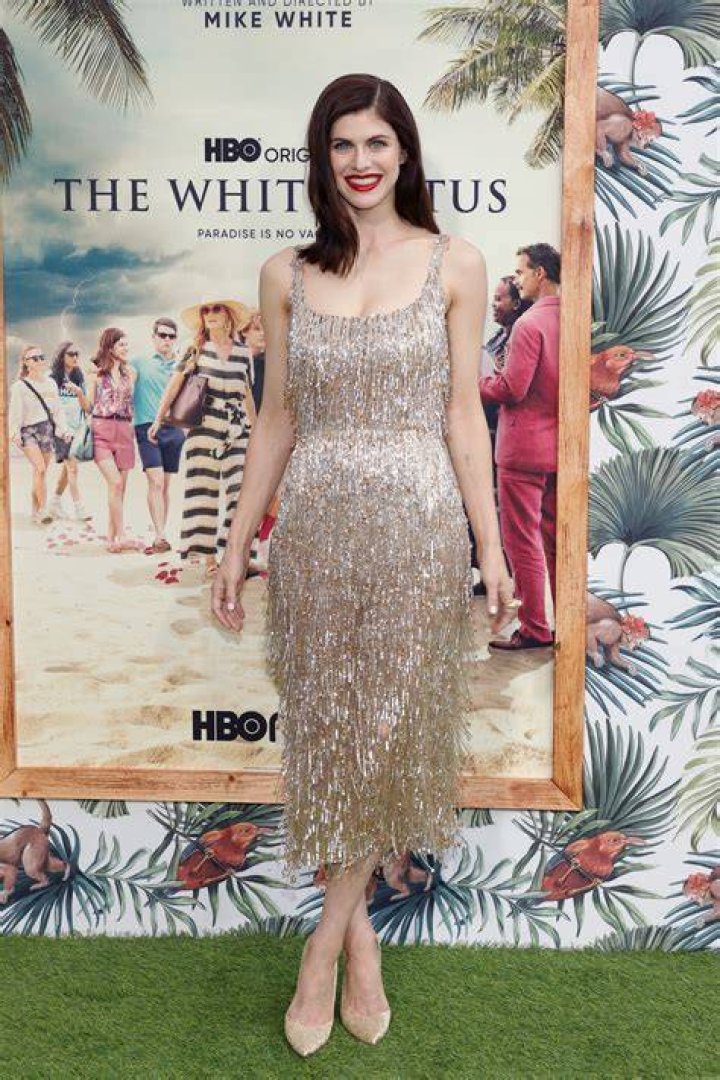 Alexandra Daddario in Red Swimsuit Flaunts Figure  — Celebwell