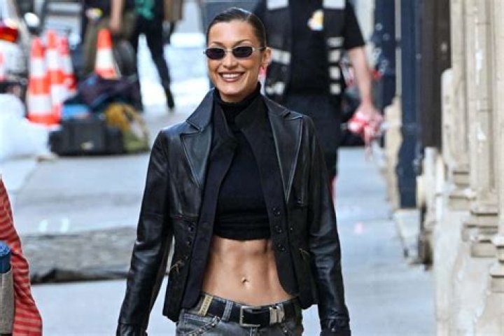 Bella Hadid Shows Off Washboard Abs in Crop Top  — Celebwell
