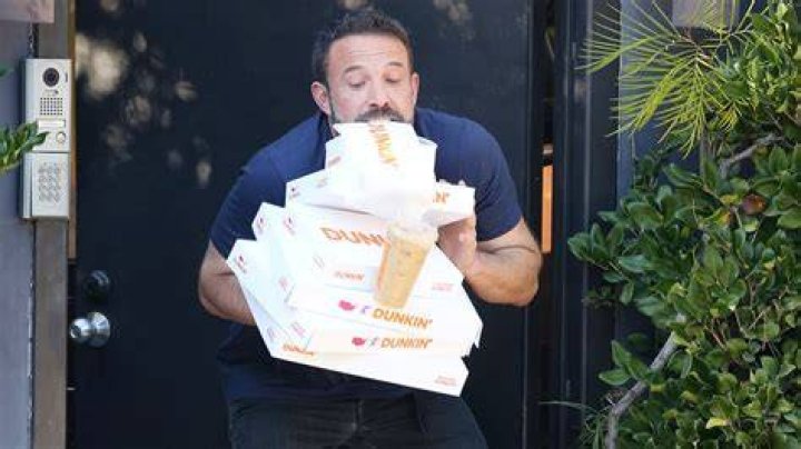 Ben Affleck Almost Drops His Dunkin’ Donuts Coffee And Donuts Box And The Internet Thinks It’s The Perfect Meme For 2020 – Pics!