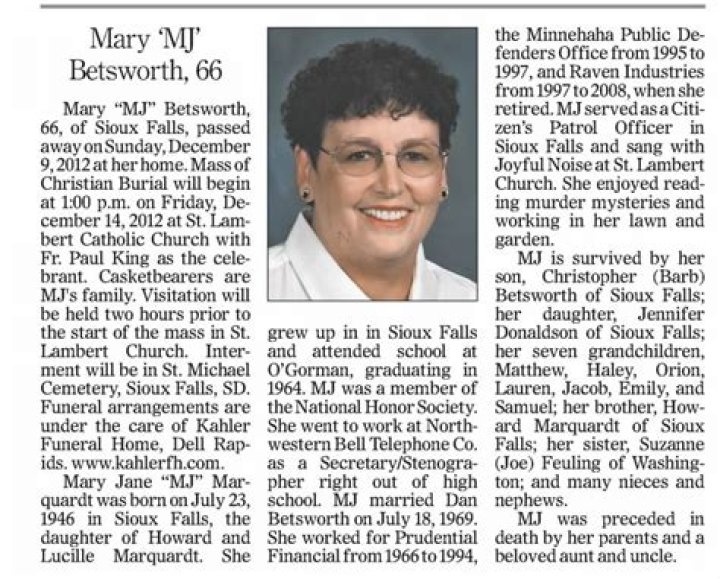 Brenda Jacklin Obituary, Visitation and Funeral, Northwestern Mutual creative director