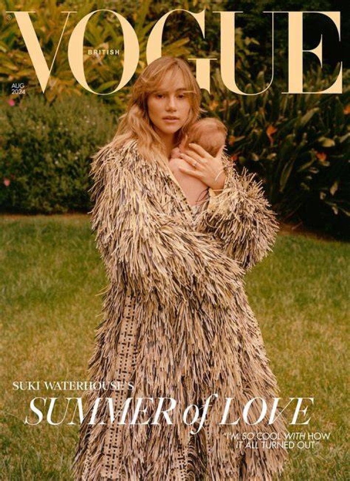 British supermodel Cara Delevingne posed topless for the August issue of British Vogue