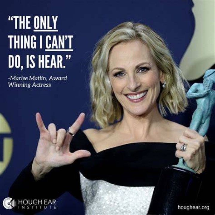 Can Marlee Matlin hear at all?