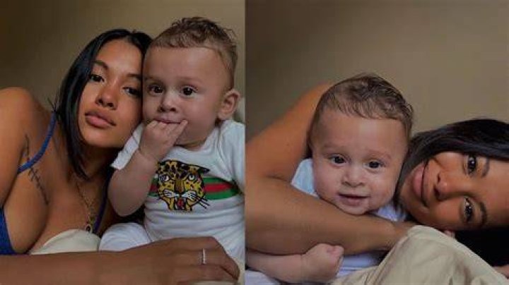 Chris Brown’s Baby Mama, Ammika Harris Shows Footage Of Baby Aeko With His Beloved Monkey And Makes Fans’ Day