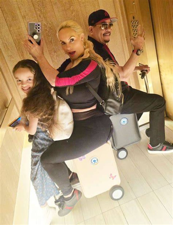 Coco Austin And Her Daughter, Chanel, Wear Identical Bathing Suits In Pool Party Photos With Ice-T