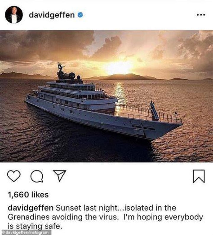 David Geffen’s $590 Million Yacht Spotted Out In The Sea Following ‘Tone-Deaf’ IG Post Earlier This Year