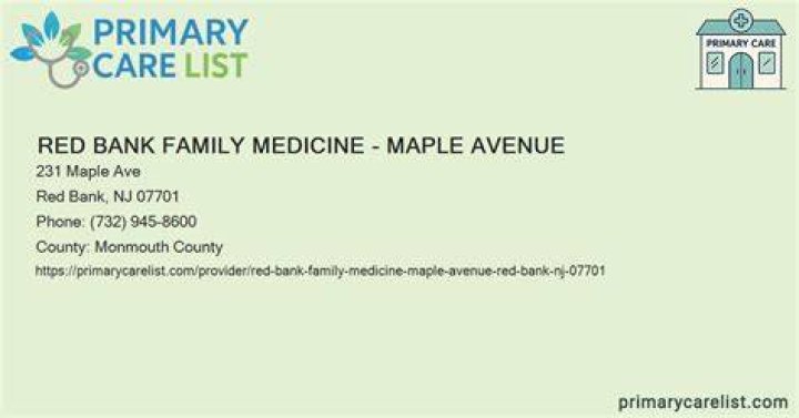 Directory of Physicians (MD/DO) in Red Bank, New Jersey