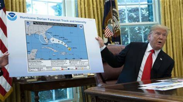 Donald Trump Cannot Stop Talking About The Confusing Hurricane Dorian Map That Was Changed With A Sharpie