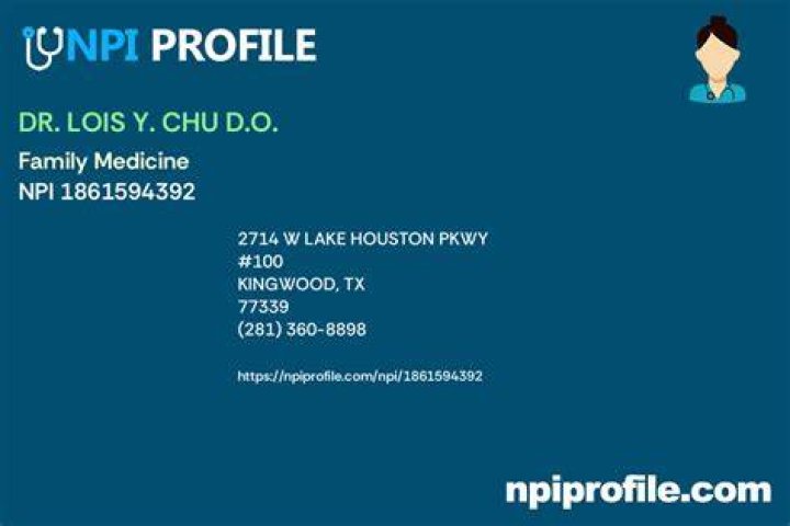 Dr. Lois Chu, DO – Kingwood, TX