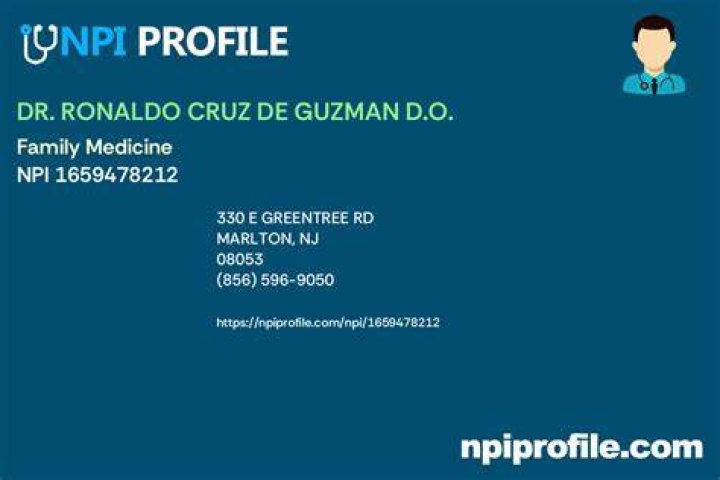 Dr. Ronaldo De Guzman, DO – Marlton, NJ
