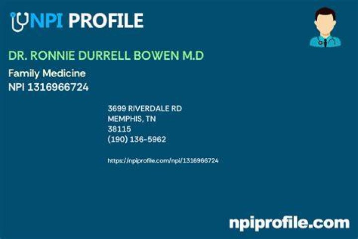 Dr. Ronnie Bowen, MD – Memphis, TN