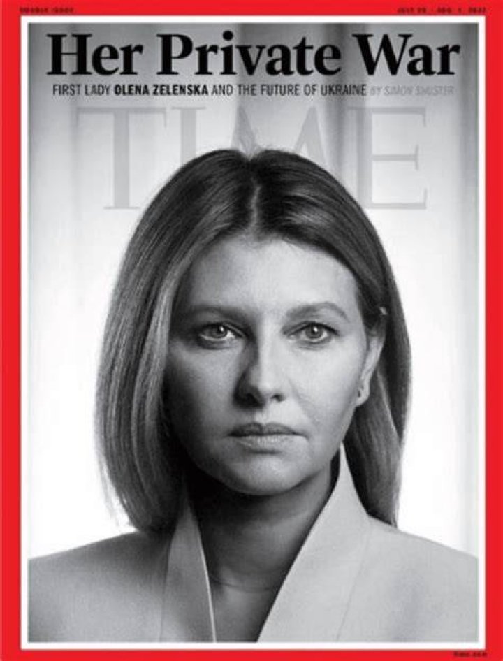 Elena Zelenskaya posed for the cover of the American magazine Time