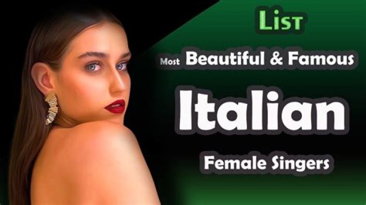 Famous Italian Female Singers