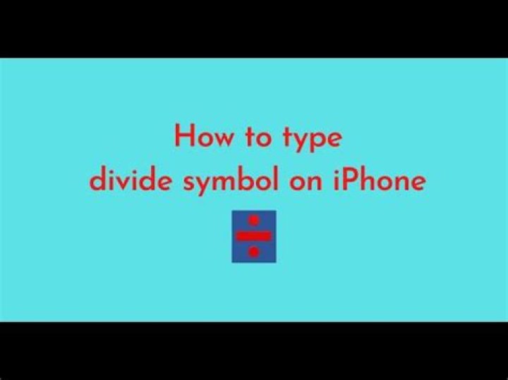 How Do I Get The Divide Symbol On My Iphone? – Celebrity