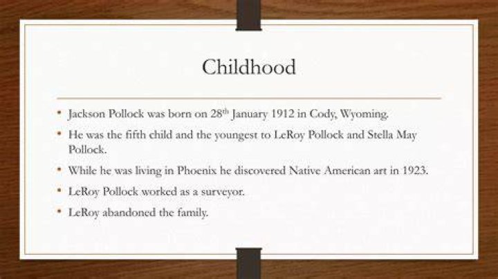Jackson Pollock Biography - Facts, Childhood, Family Life & Achievements