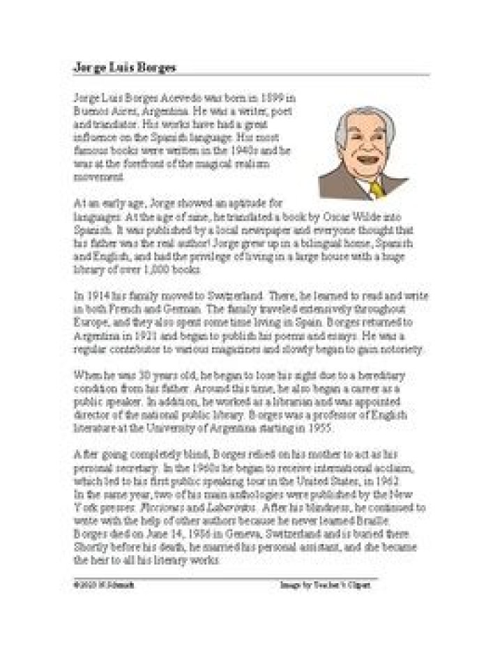 Jorge Luis Borges Biography - Facts, Childhood, Family Life & Achievements