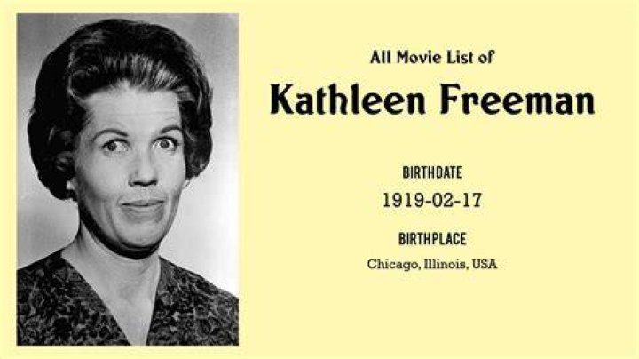 Kathleen Freeman Biography - Facts, Childhood, Family Life & Achievements
