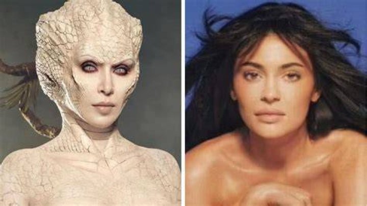 Kim Kardashian Dressed As The Enigmatic Mystique From X-Men On Halloween