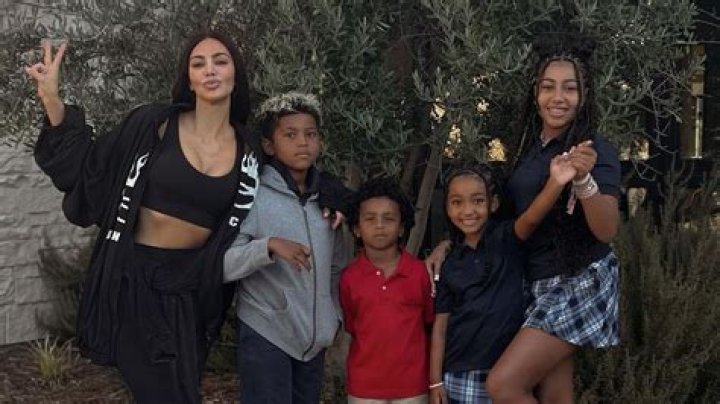 Kim Kardashian Pleased With A Beach Photo Shoot With Children During A Summer Holiday