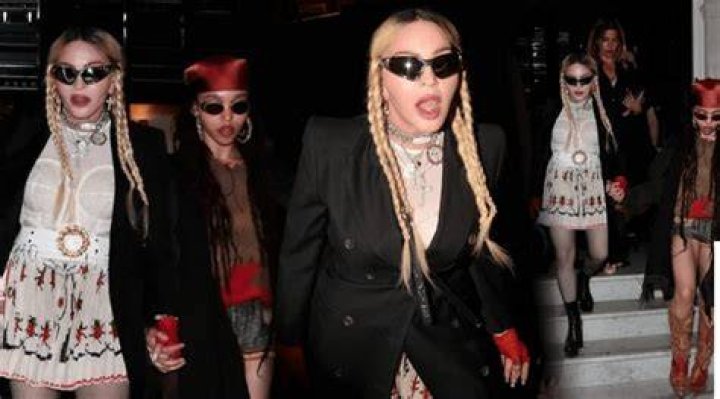 Madonna in a flippant mini has fun in London with friend FKA Twigs