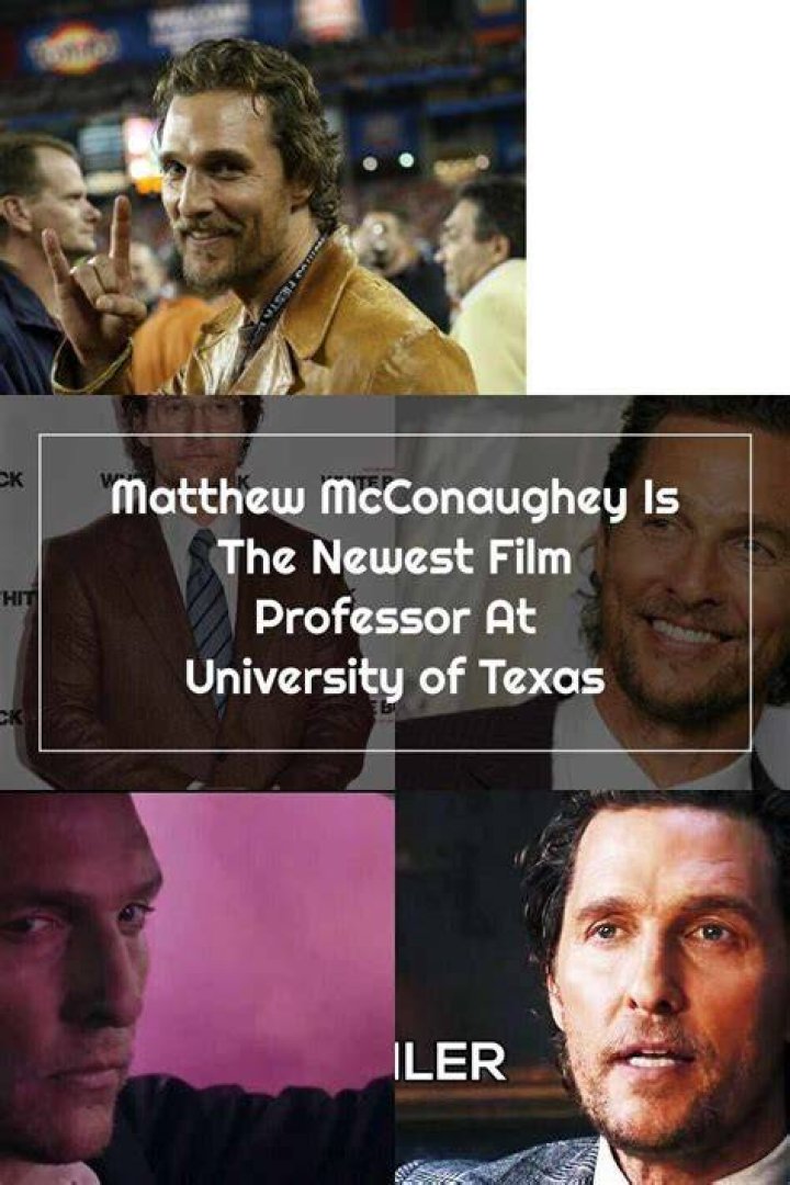 Matthew McConaughey Is The Newest Film Professor At University of Texas