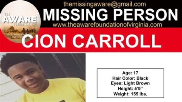Missing Cion Carroll Found Dead In Shallow Grave In LUNENBURG County