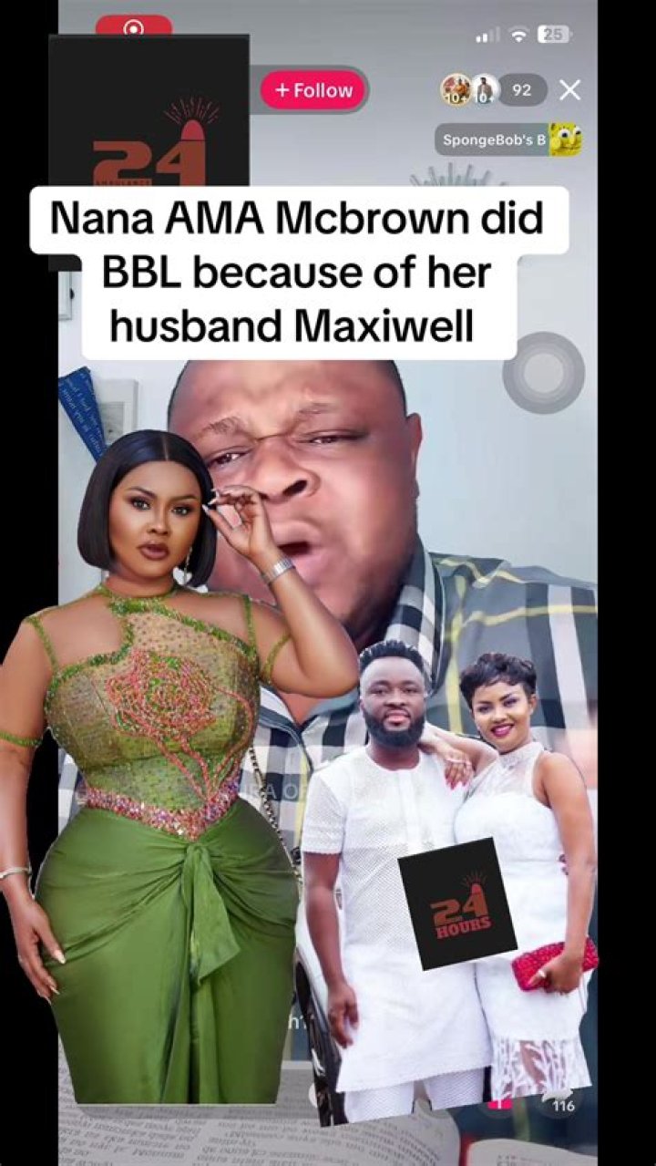 Nana Ama McBrown Finally Confirms Her Marriage With Maxwell Mensah Has Ended