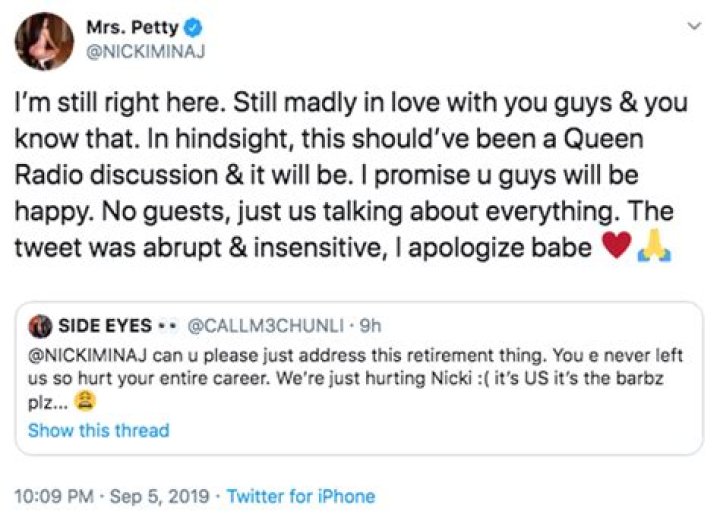 Nicki Minaj’s Retirement Announcement Blindsided Her Family And Friends