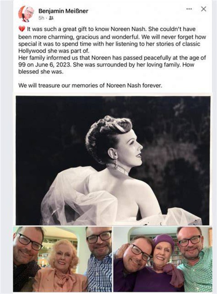 Noreen Nash Passes Away, Obituary, Actress in ‘Giant’ and ‘The Southerner,’