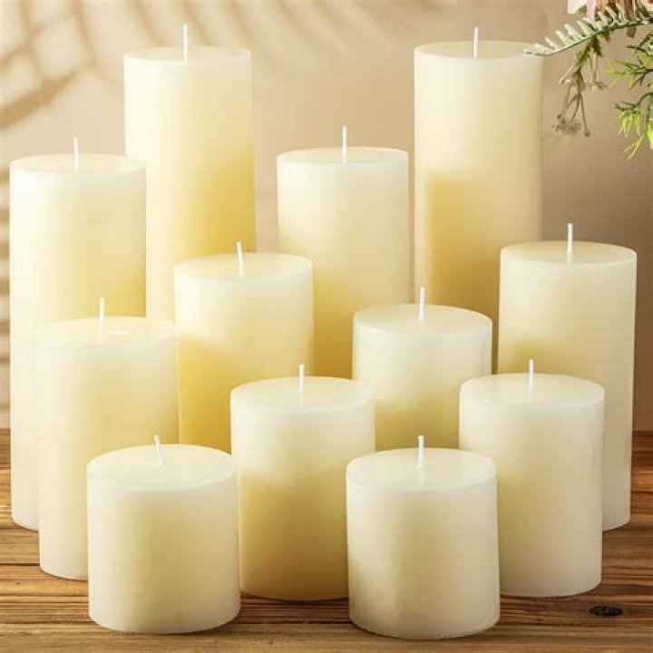 Plain Lambada White Candles | Candles For Wedding