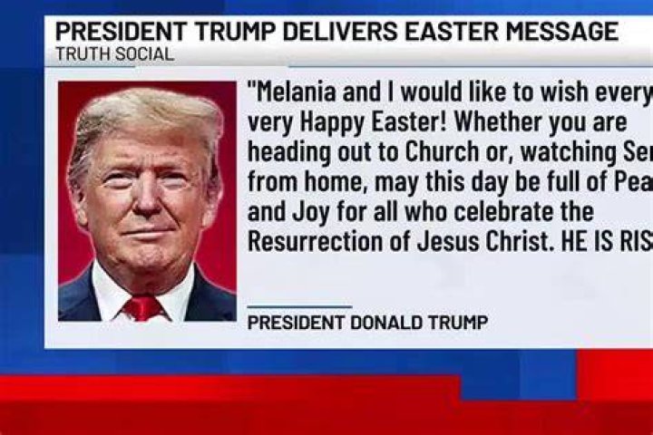 President Donald Trump’s Easter Message Skips Jesus And Praises Economy Instead —Twitter Responds
