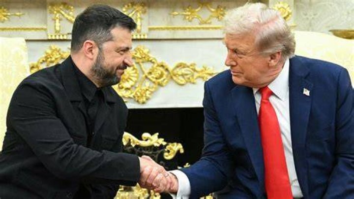 President Of Ukraine Volodymyr Zelensky And Chastain Met