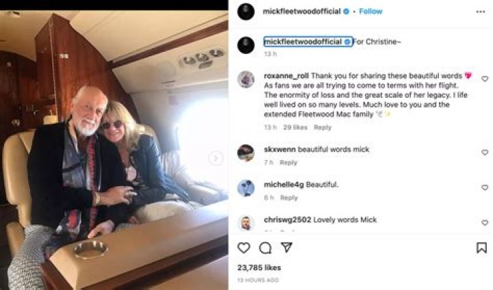 See Christine McVie funeral pictures