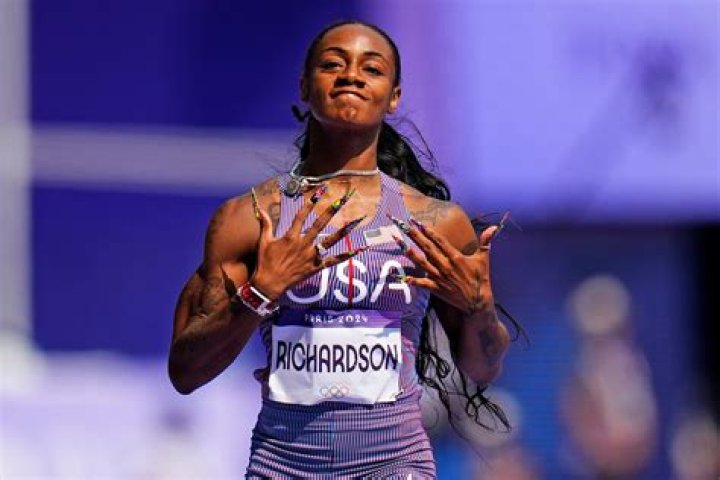 Sha'Carri Richardson in Two-Piece Workout Gear is a "Green Machine"