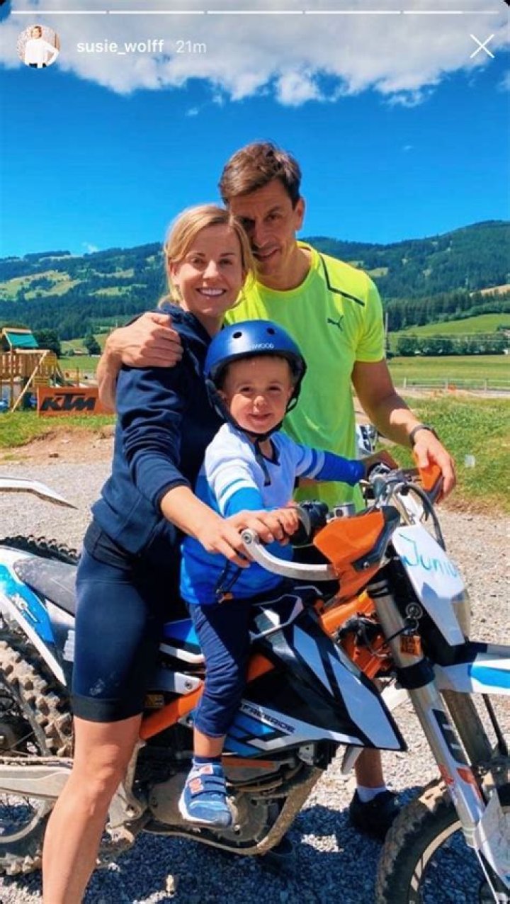 Susie Wolff children: Jack Wolff, Benedict Wolff, Rosa Wolff