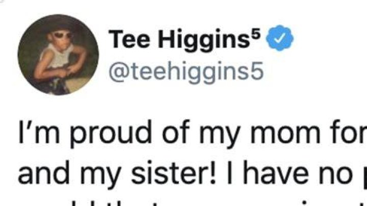 Tee Higgins family, wife, children, parents, siblings