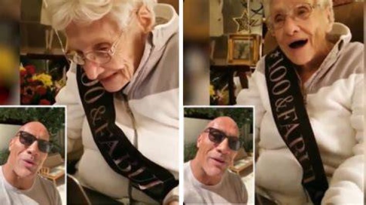 The Rock Sends Sweet Birthday Video To 100-Year-Old Fan!