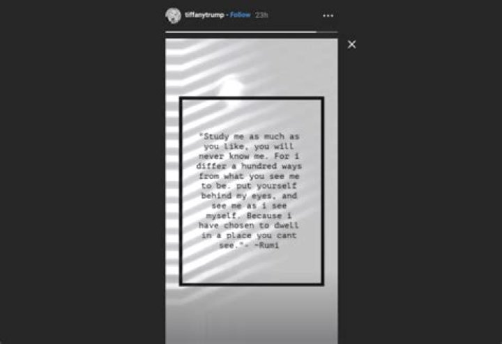 Tiffany Trump Shares Cryptic Message As People Offer Their Support Regarding Madeleine Westerhout’s Comments