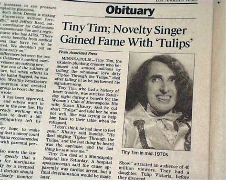 Tiny Tim (musician) Biography - Facts, Childhood, Family Life & Achievements
