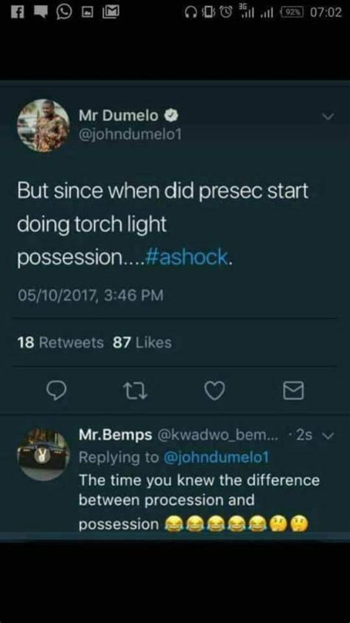 Twitter School: Twitter user takes John Dumelo through grammar lessons