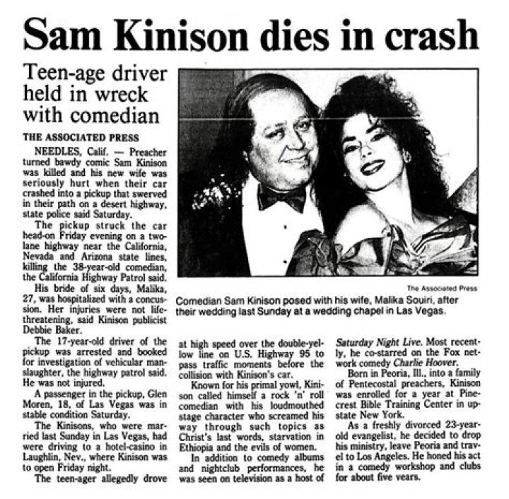 What Did Sam Kinison Say Before He Died? – Celebrity