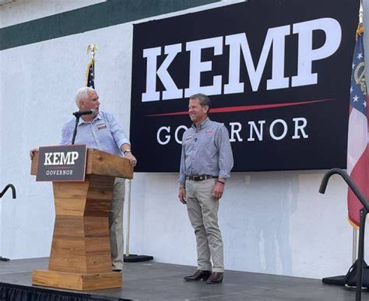 Where did Brian Kemp go to college and high school?